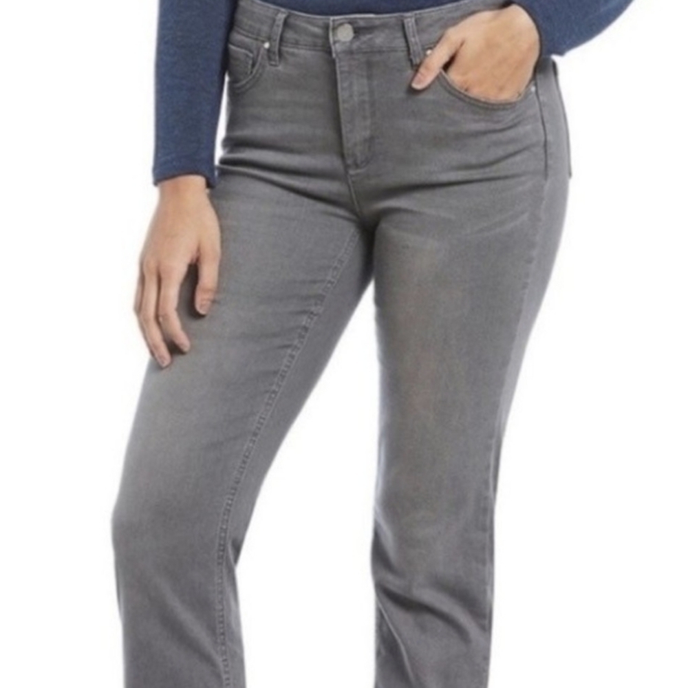 Jones New York Sport Charcoal Brushed Denim Slimming Shape Control 6